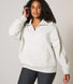 ALL SZN Übergröße 1/4 Zip Bio-Sweatshirt Curvy - Light Grey Marl