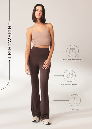 Schlaghose Leggings Lightweight - Espresso Brown