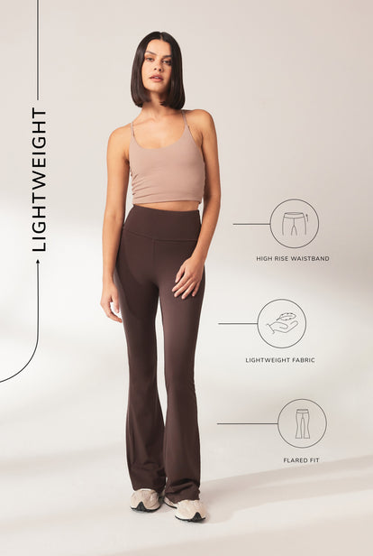 Schlaghose Leggings Lightweight - Espresso Brown