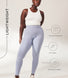 Everyday High Waisted Leggins Lightweight - Powder Blue