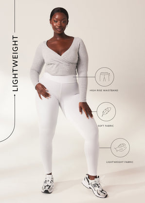 Everyday Radlerhose Lightweight Curvy - White