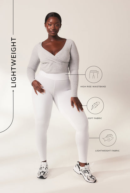 Everyday Radlerhose Lightweight Curvy - White