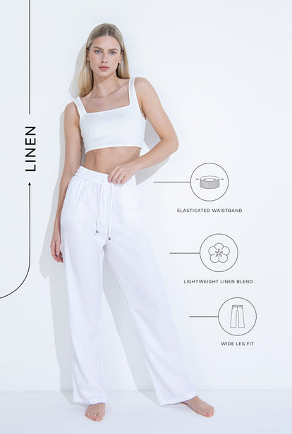 Everyday Leinenhose - White