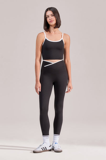 Ultimate Everyday Wrap Waist Leggings - Black