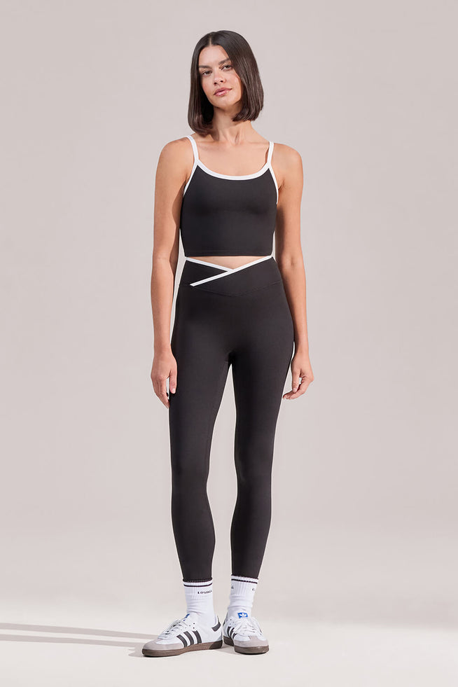 Ultimate Everyday Wrap Waist Leggings - Black