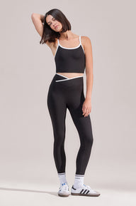 Ultimate Everyday Wrap Waist Leggings - Black