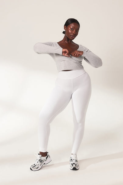 Everyday High Waisted Leggins Lightweight - White