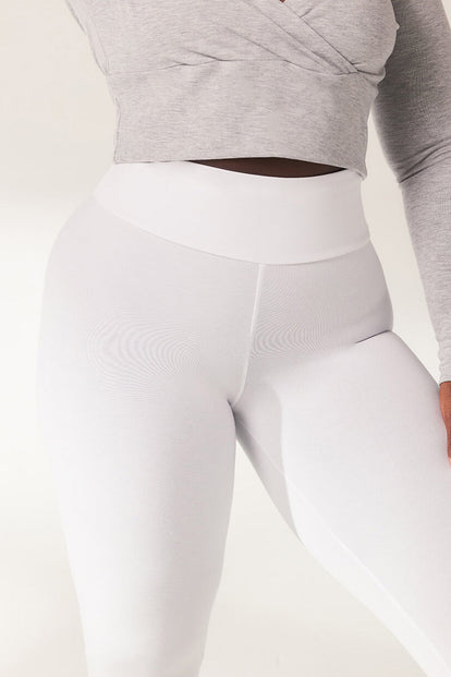 Everyday High Waisted Leggins Lightweight - White