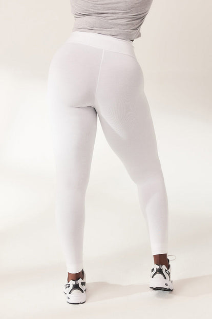 Everyday High Waisted Leggins Lightweight - White