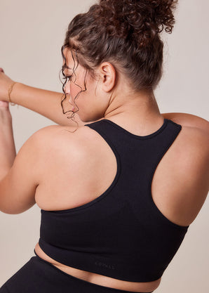Curve Sculpt Seamless Sports Bra - Black
