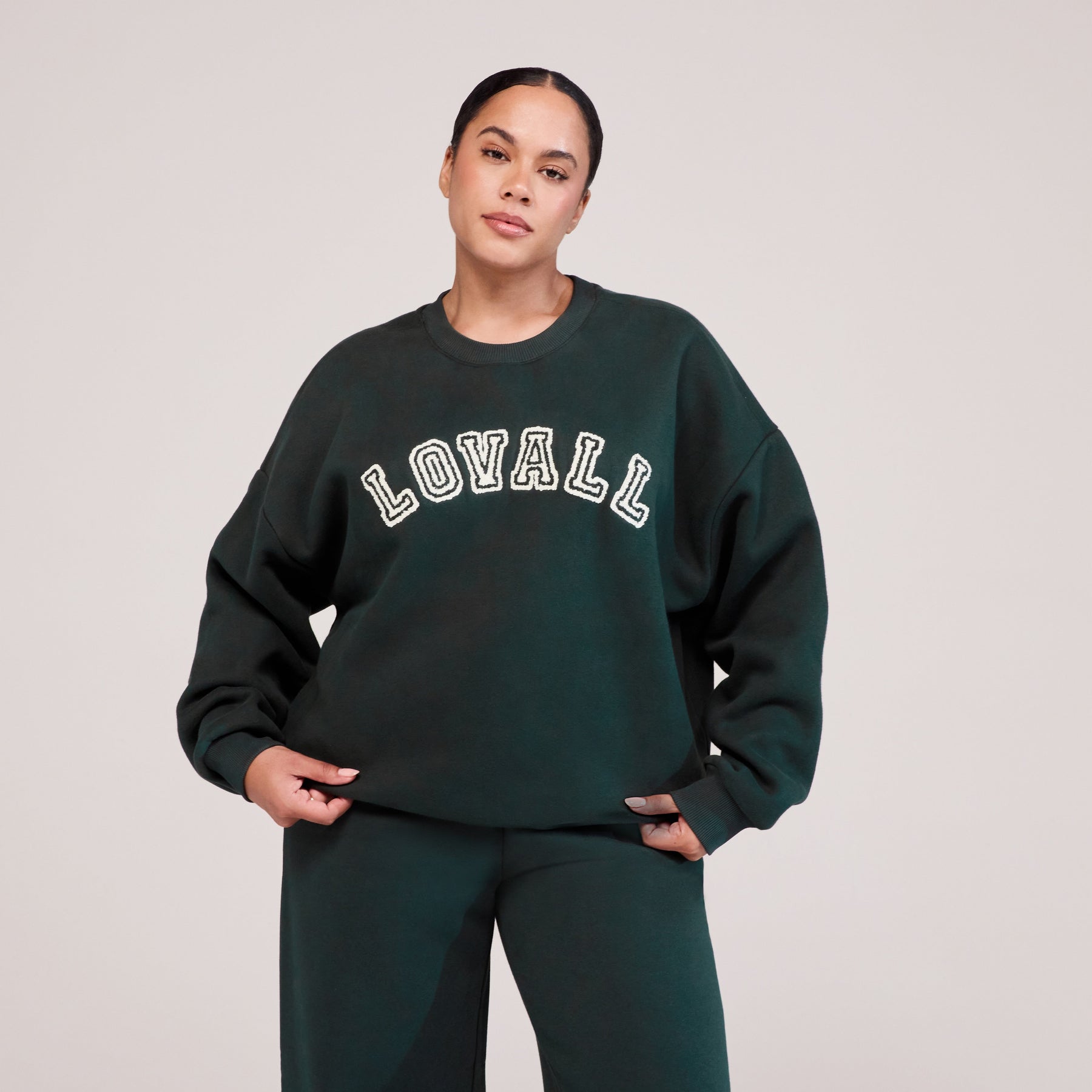Curve Heavyweight Oversized Sweatshirt Campus - Pine