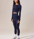 Sculpt Seamless Long Sleeve Top - Deep Navy