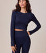 Sculpt Seamless Long Sleeve Top - Deep Navy