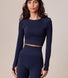 Sculpt Seamless Long Sleeve Top - Deep Navy
