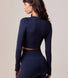 Sculpt Seamless Long Sleeve Top - Deep Navy