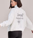 ALL SZN Organic Funnel Neck Zip Through - Off White