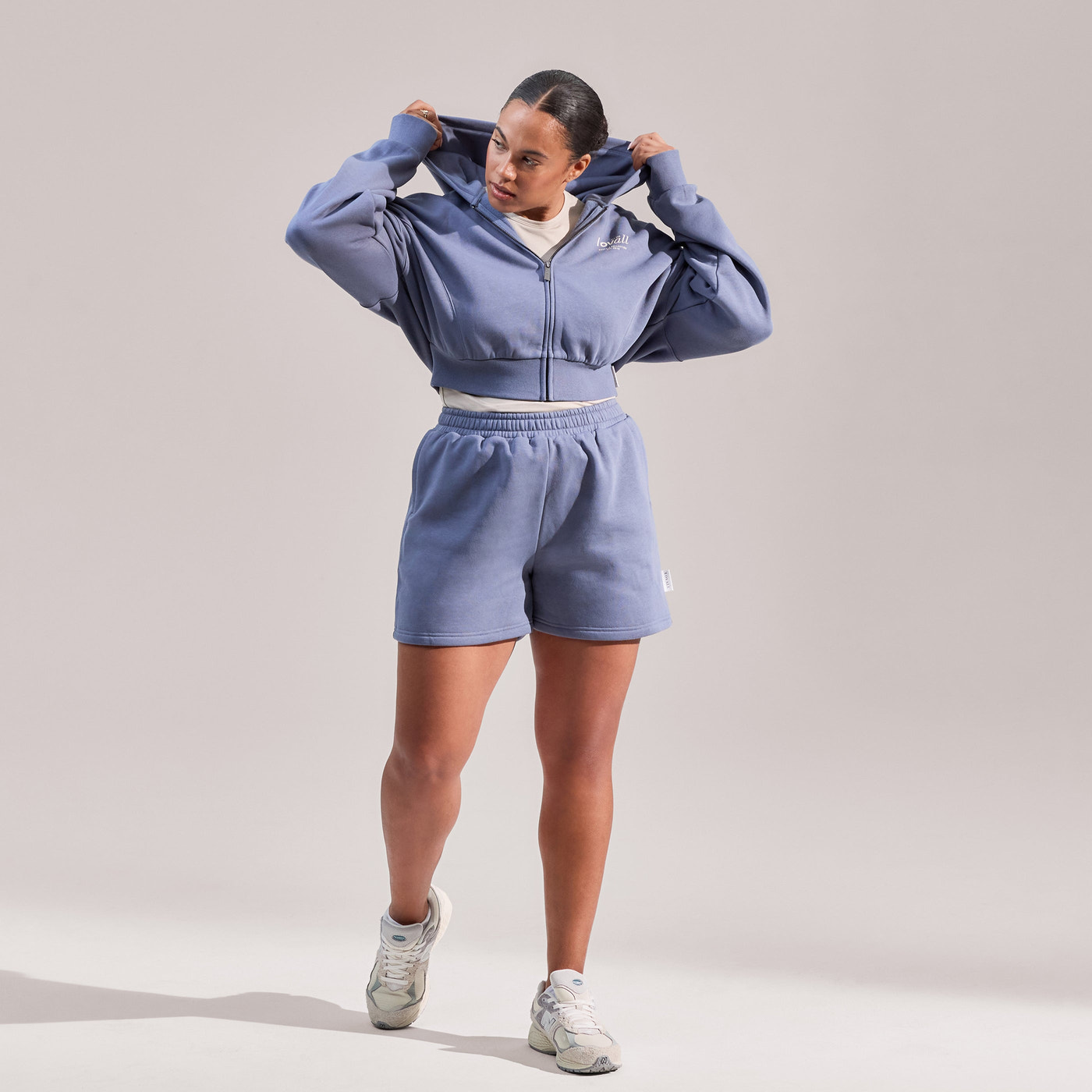 Curve ALL SZN Organic Sweat Shorts - Ice Blue