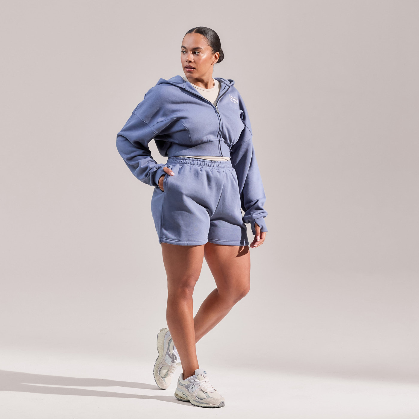 Curve ALL SZN Organic Sweat Shorts - Ice Blue