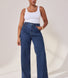 Curve Wide Leg Jeans - Dark Blue