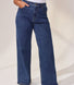 Curve Wide Leg Jeans - Dark Blue