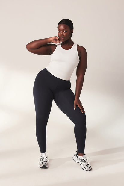 Everyday High Waisted Leggins Lightweight - Vintage Navy