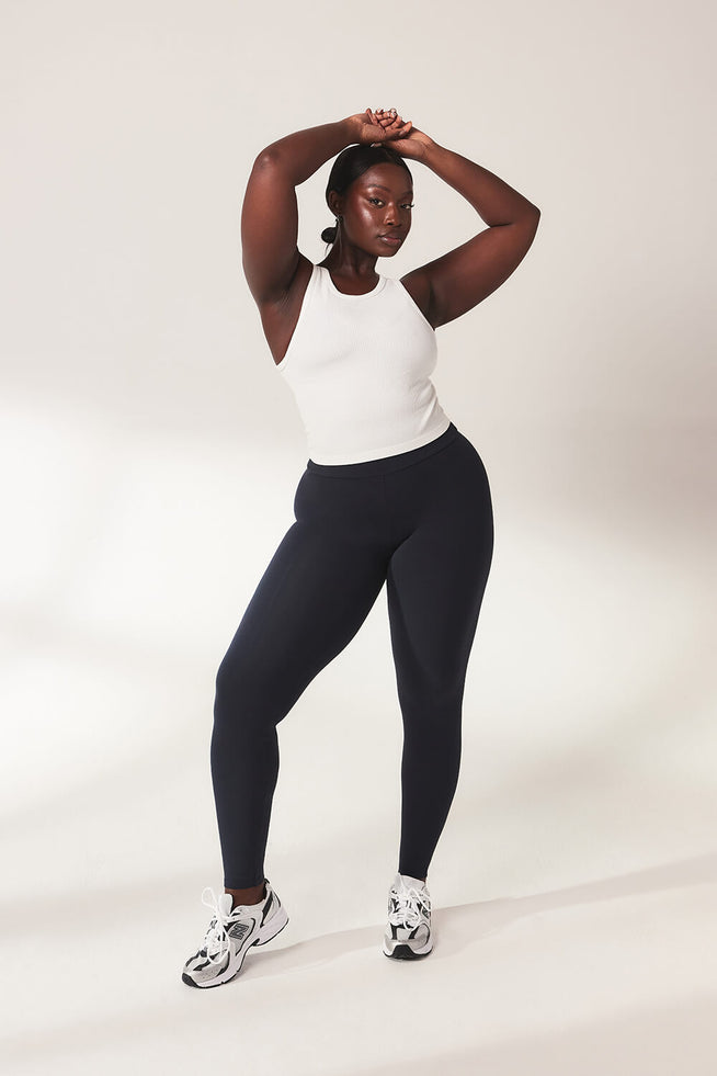 Everyday High Waisted Leggins Lightweight - Vintage Navy