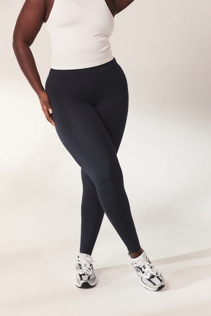 Everyday High Waisted Leggins Lightweight - Slate Green