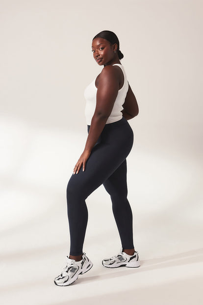 Everyday High Waisted Leggins Lightweight - Slate Green