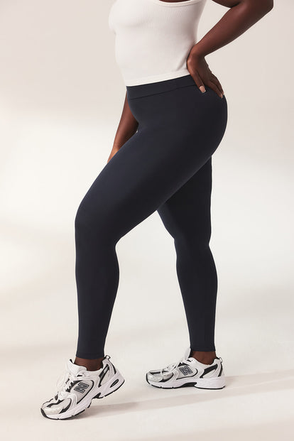 Everyday High Waisted Leggins Lightweight - Slate Green