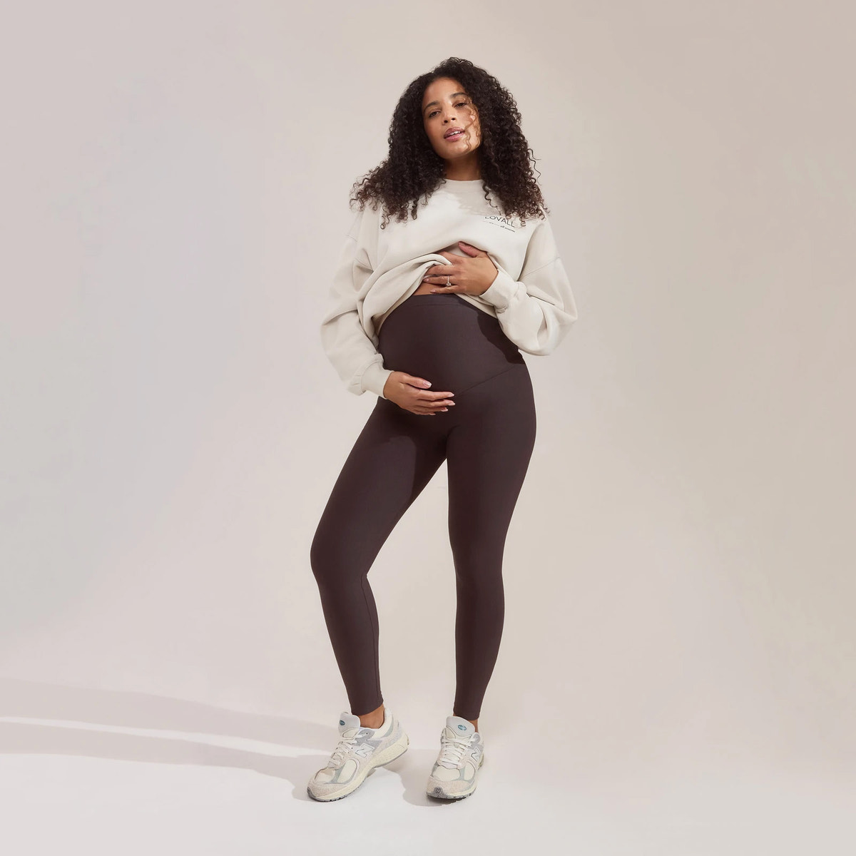 Umstandsleggings für jeden Tag – Black Coffee