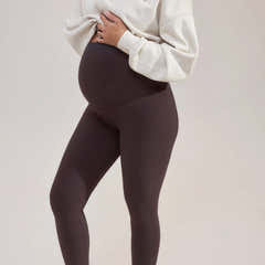 Umstandsleggings für jeden Tag – Black Coffee