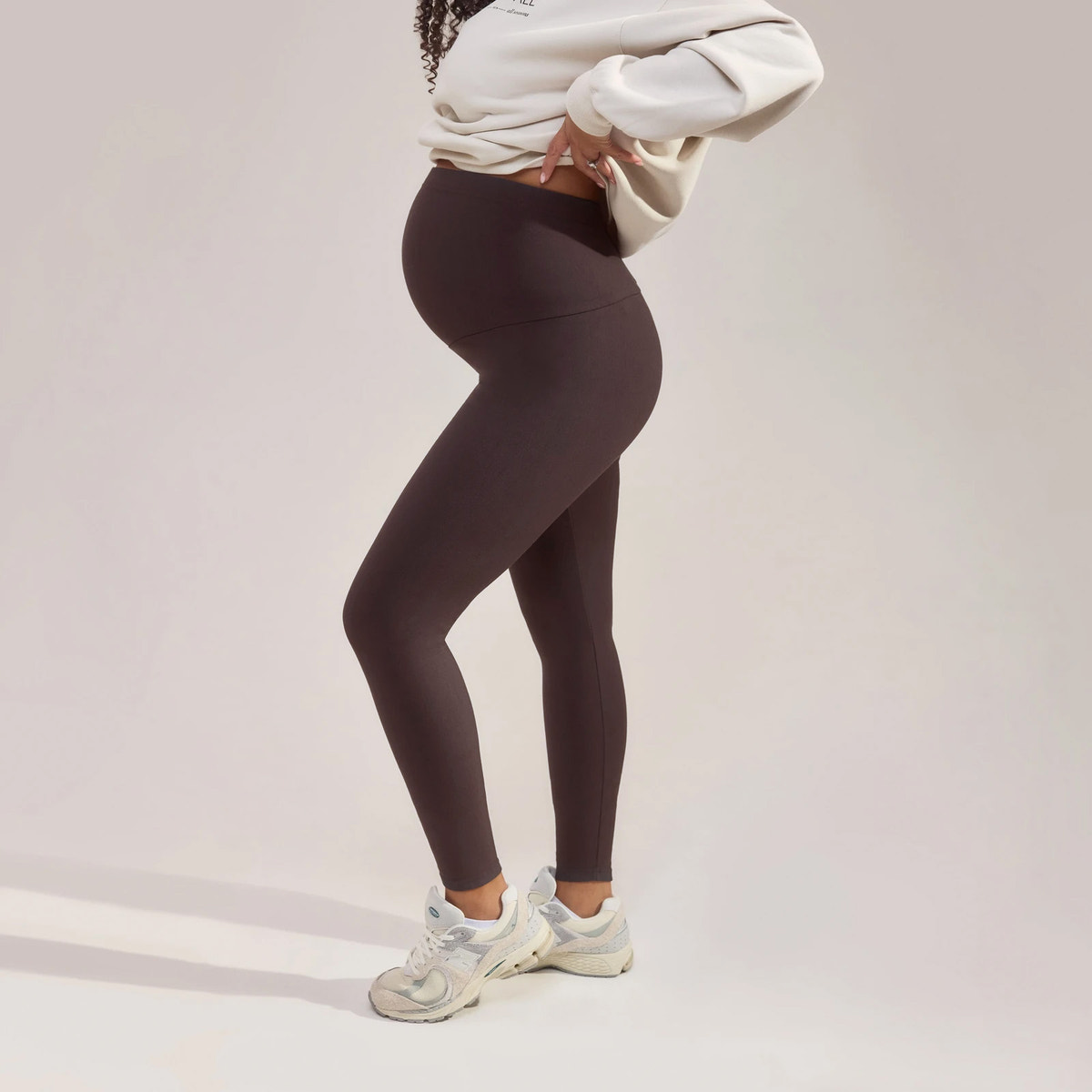 Umstandsleggings für jeden Tag – Black Coffee