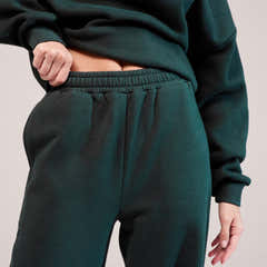 Bio-Jogginghose mit weitem Bein – Kiefer