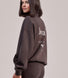 ALL SZN Organic Funnel Neck Zip Through - Black Coffee
