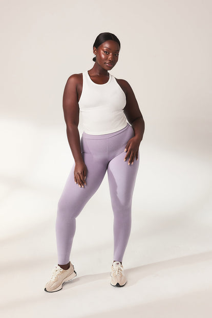 Everyday High Waisted Leggins Lightweight - Mauve