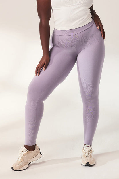 Everyday High Waisted Leggins Lightweight - Mauve