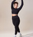 Curve Sculpt Seamless Long Sleeve Top - Black