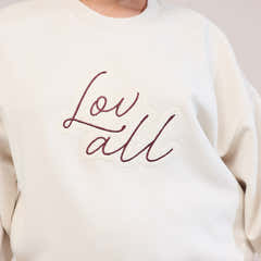 Bio-Sweatshirt Oversized Lovall Script – Ecru
