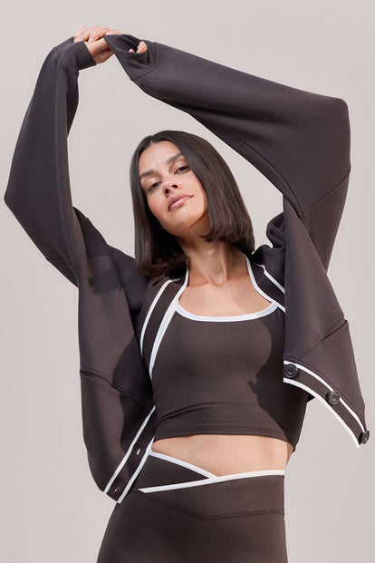 Ultimate Everyday Cardigan - Black Coffee