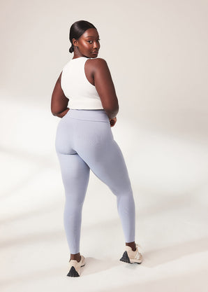 Everyday High Waisted Leggins Lightweight - Powder Blue