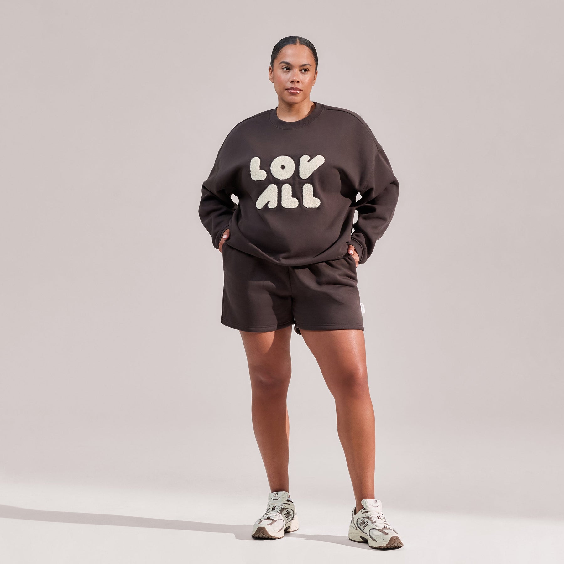 Curve ALL SZN Organic Sweat Shorts - Black Coffee