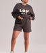 Curve ALL SZN Organic Sweat Shorts - Black Coffee