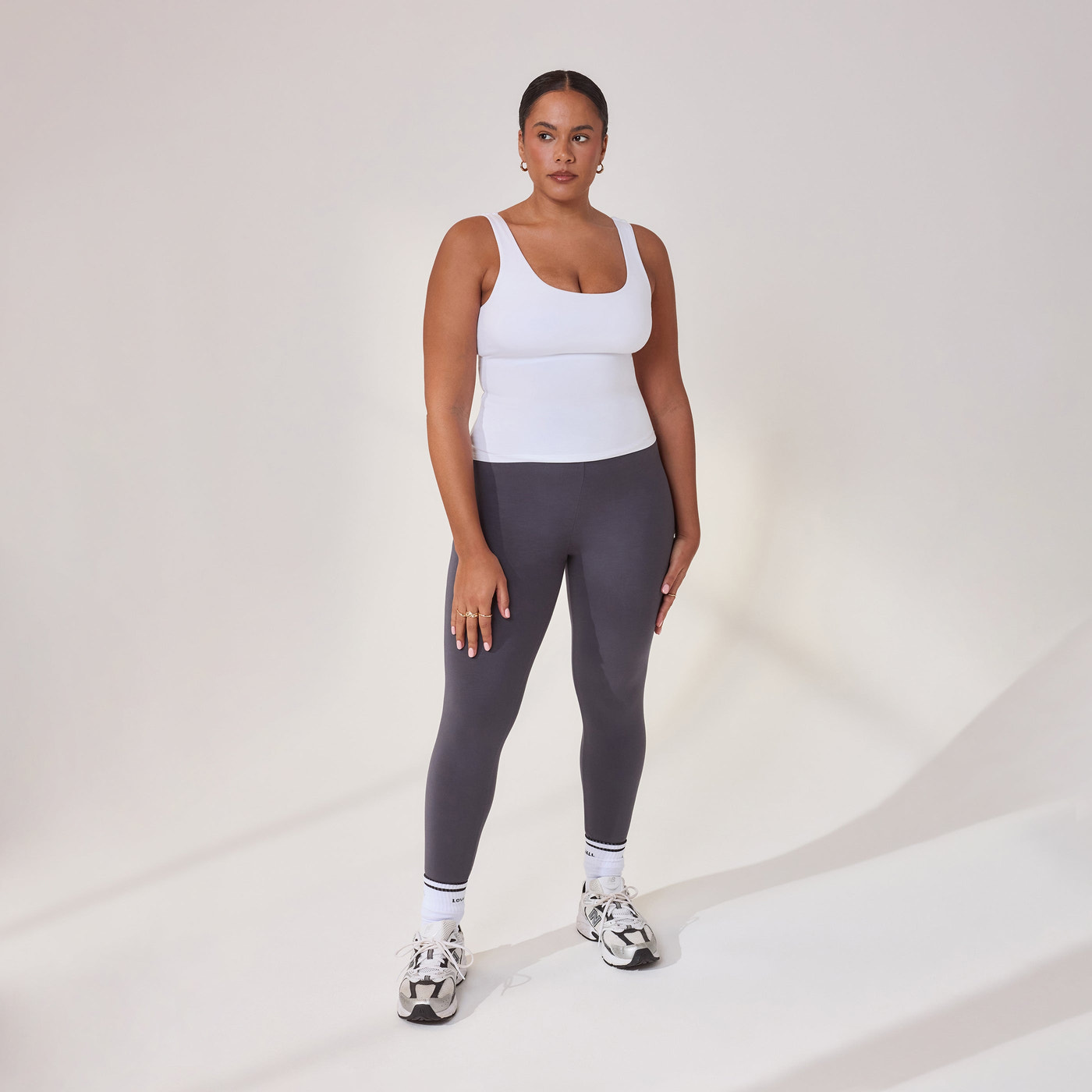 Curve Lightweight Everyday Tank Top - White