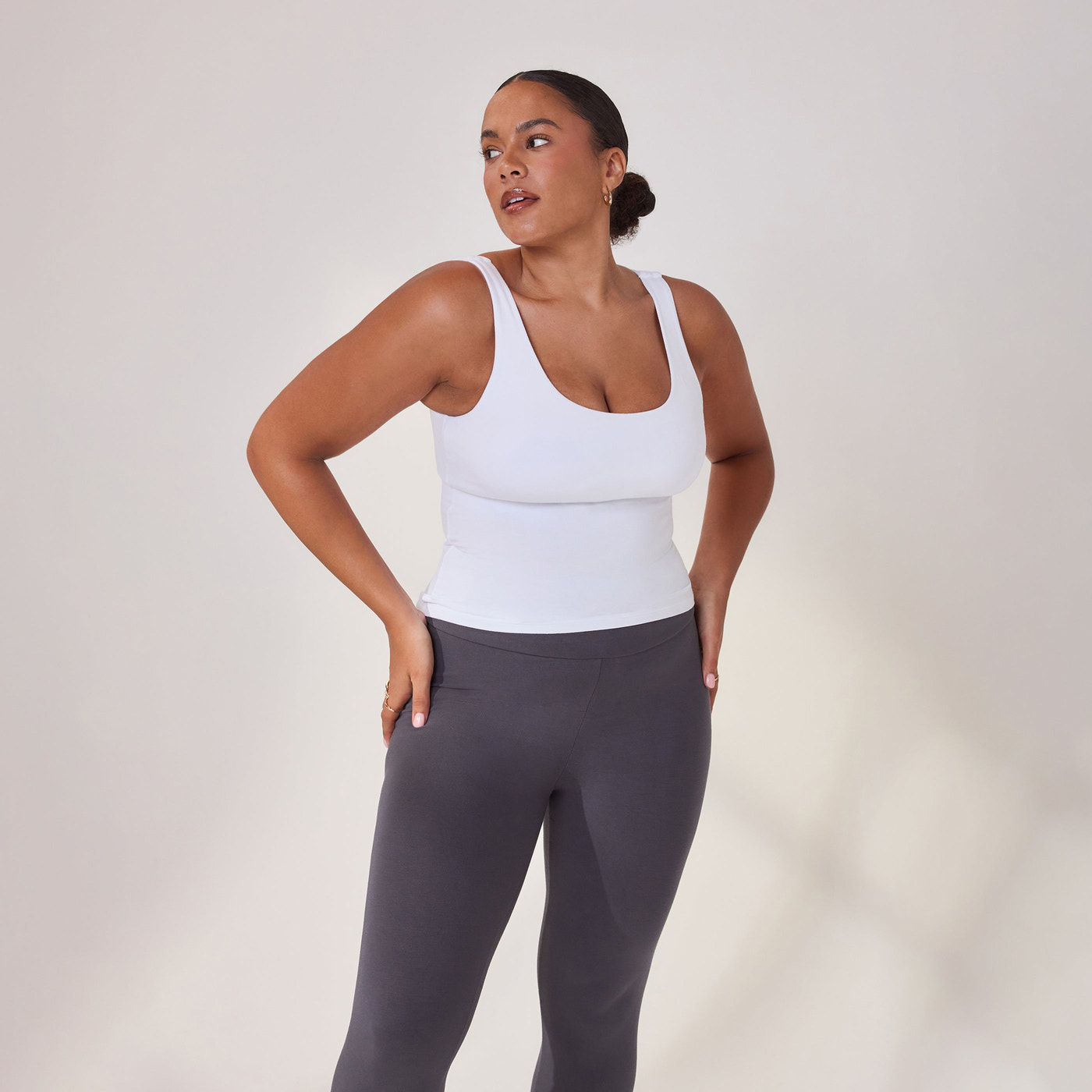 Curve Lightweight Everyday Tank Top - White