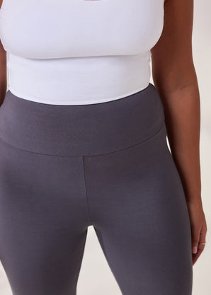 Curve Lightweight Everyday High Waisted Leggings - Odyssey Grey