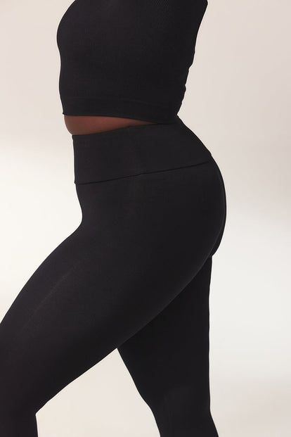 Everyday High Waisted Leggins Lightweight - Black