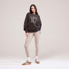 Winter-High-Waist-Leggings für jeden Tag – Steingrau