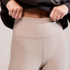 Winter-High-Waist-Leggings für jeden Tag – Steingrau