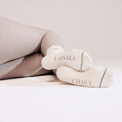 Gestrickte Rippensocken 2er-Pack - Beige/Mokka