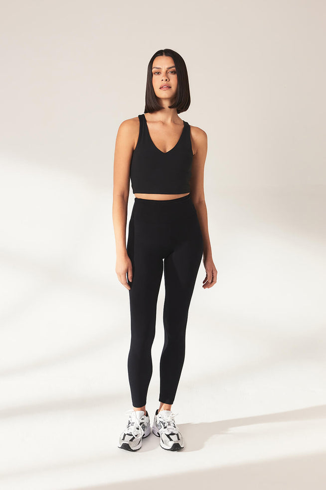 Everyday High Waisted Leggins Lightweight - Black